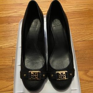 Tory Burch Leather Wedge Heels